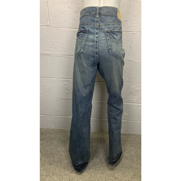 Z. Cavaricci Authentic Vintage Painted Rhinestone Peacock Jeans Mid Rise Size 10 - Picture 12 of 14